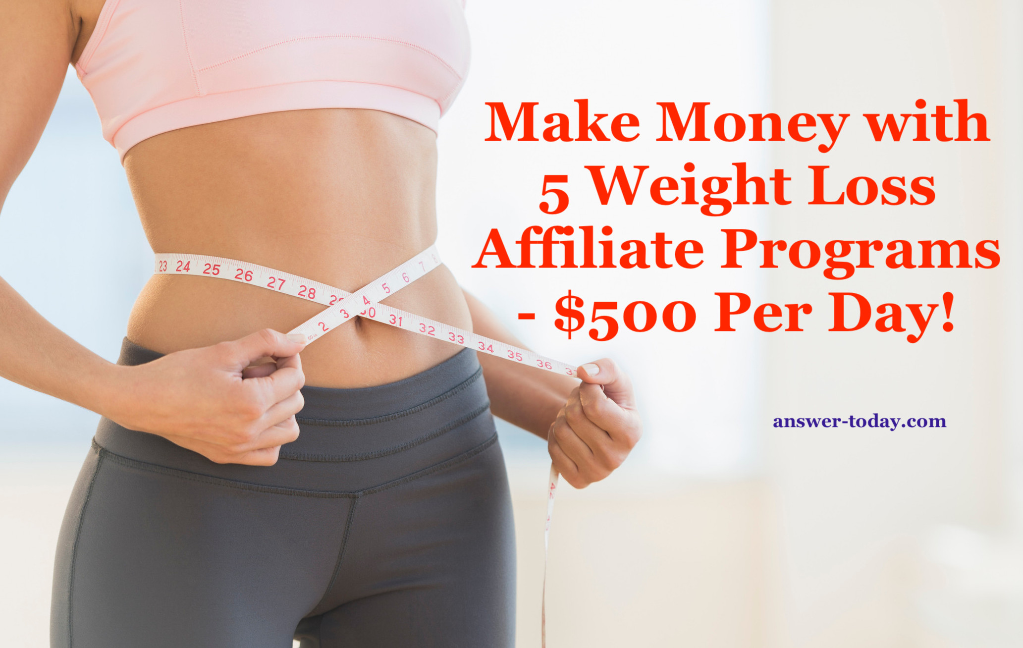 Make Money with 5 Weight Loss Affiliate Programs